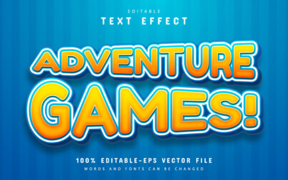 Adventure Game Text Effect: A Vector Design Asset for Dynamic Projects