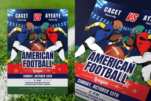 American Football Game Flyer: A Template for Game Day Hype