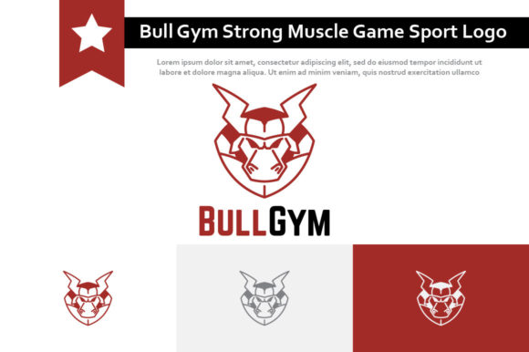 Bull Gym Strong: The Powerful Logo for Fitness Brands