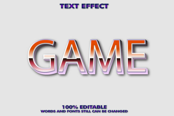 Design of Game Text Effect: Modern Font Bundle