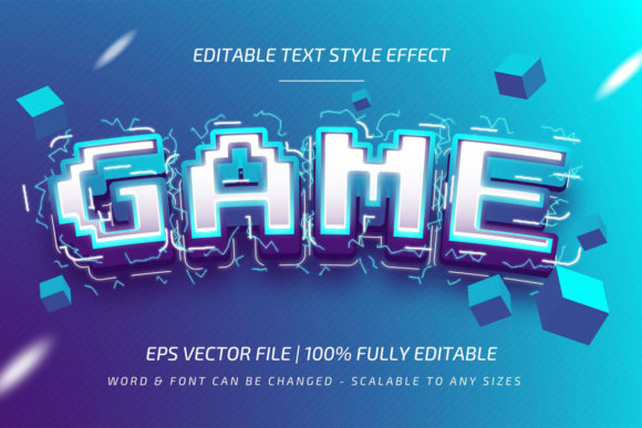 Game Editable Vector Text Style: Your Design Shortcut
