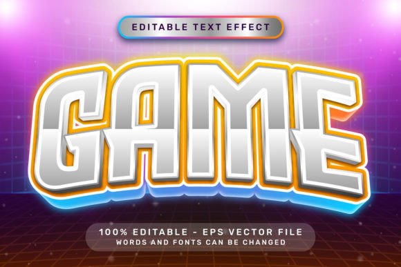 Game Effect and Editable Text: Vibrant 3D Graphics for Your Projects