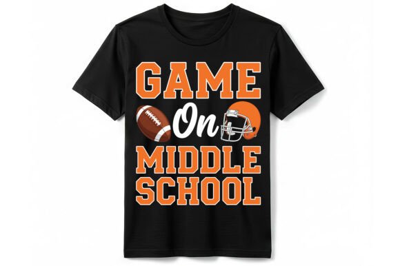 Game On: The Ultimate Middle School Football T-Shirt Design