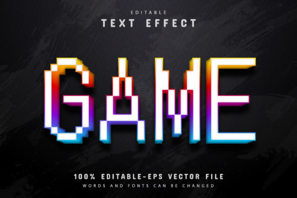 Game Pixel Text Effect: A Retro Design Asset for Modern Projects