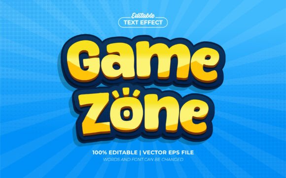 Game Zone 3d Editable Text Effect: Dynamic Depth for Your Designs