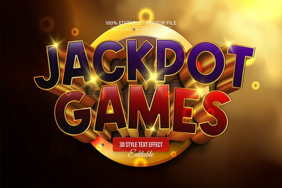 Jackpot Game Gold 3D Text Effect: Elevate Your Visuals Instantly