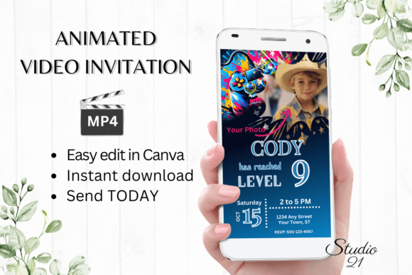 Level Up Your Party Planning with a Digital Video Game Invitation