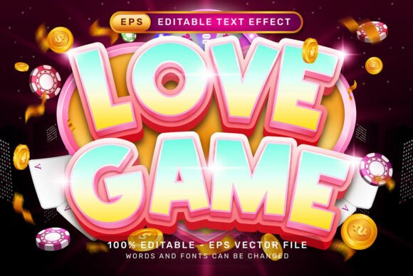 Love Game: Crafting Captivating 3D Text for Valentine's Day