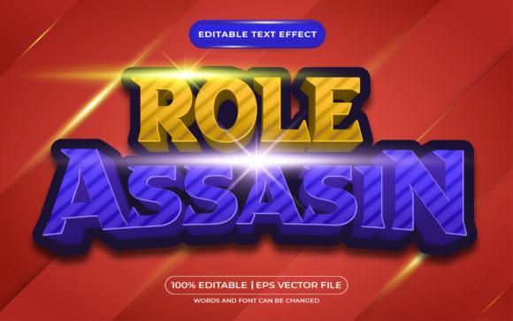 Role Assasin Game Editable Text Effect: Design Impact