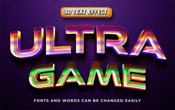 Ultra Game 3d Editable Text Effect Style: Instant Visual Impact