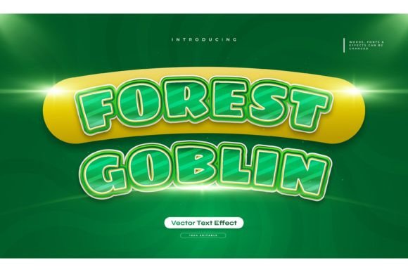 Unleash Dark Fantasy with Forest Goblin Text Style