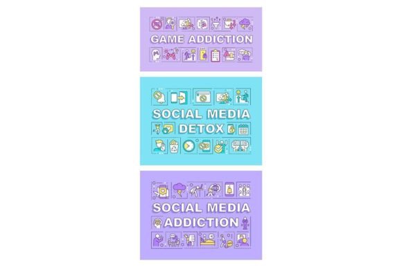 Visualizing Digital Obsession: A Banner Set for Modern Topics